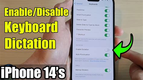 Iphone S Pro Max How To Enable Disable Keyboard Dictation Youtube