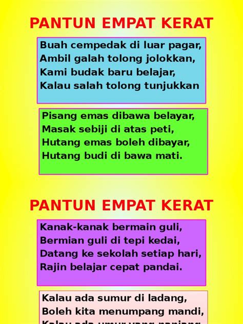 Pantun Empat Kerat