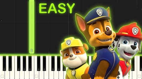 Paw Patrol Easy Piano Tutorial Acordes Chordify