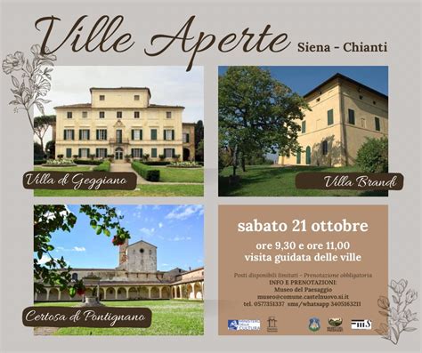 Siena Ville Aperte Apertura Palazzo Chigi Piccolomini Alla