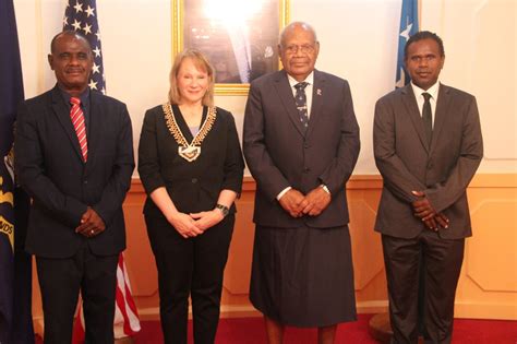 Us Ambassador To Solomon Islands Presents Credentials To Acting Governor General Solomon