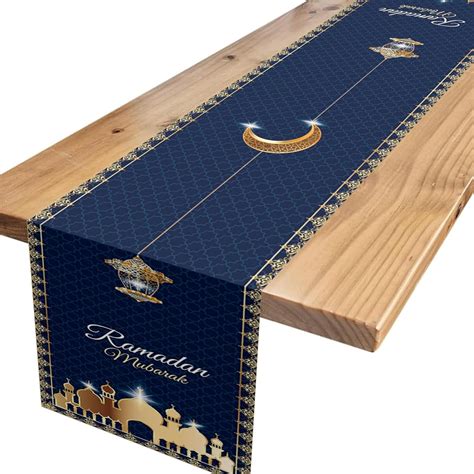 Amazon Ramadan Mubarak Table Runner Blue Moon Mosque Ramadan Table