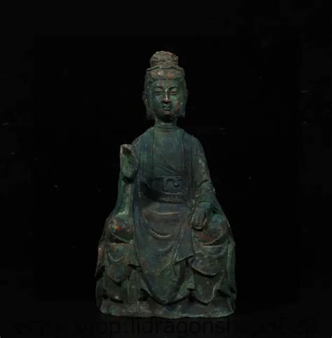 13 2 RARE STATUE De Guanyin Ancien Palais Dynastique Chinois En