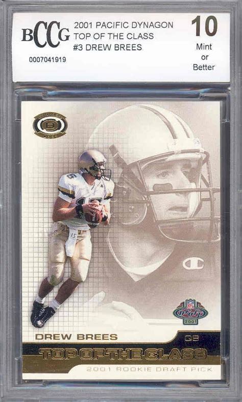 Pacific Dynagon Drew Brees Rookie Rc Bgs Bccg At Amazon S