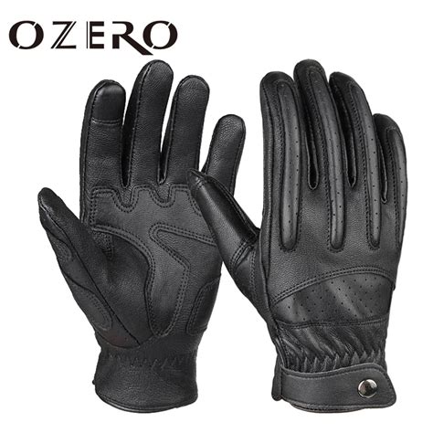 Ozero Guantes De Cuero Para Motocicleta Para Hombre Y Mujer Manoplas De