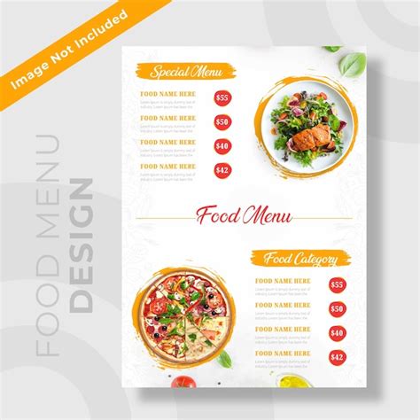 Premium Vector Restaurant Food Menu And Flyer Template