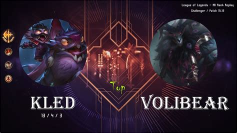 Top Kled vs Volibear KR Replays C 롤 탑 클레드 YouTube