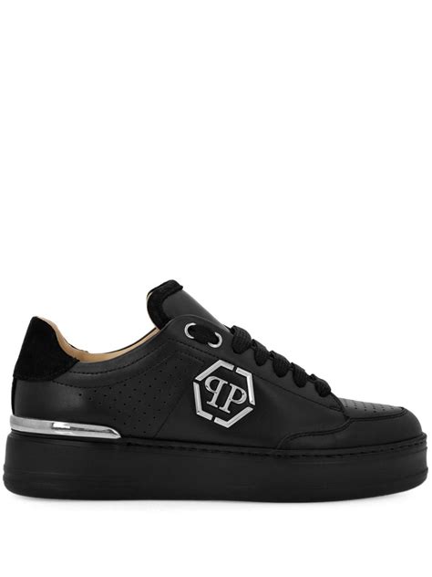 Philipp Plein Hexagon Low Top Sneakers Black Farfetch Au