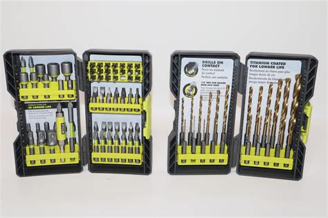 RYOBI 22PC Titanium Drill Bit Kit AR2042 69PC Impact Rated Driving