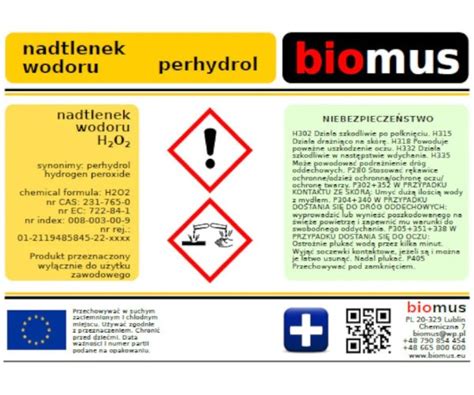 Nadtlenek Wodoru Perhydrol 12 100ml Biomus Perhydrol Sklep