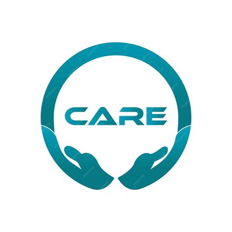 premium vector care logo design hand care logo design love care logo