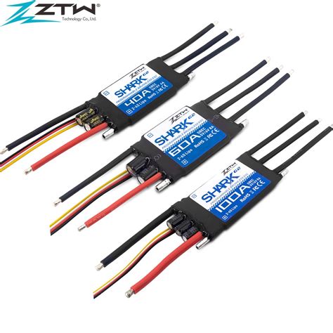 ZTW 32 Bit ESC Shark G2 20A 30A 40A 50A 60A 80A 100A 2 6S SBEC 5V 6V 8A