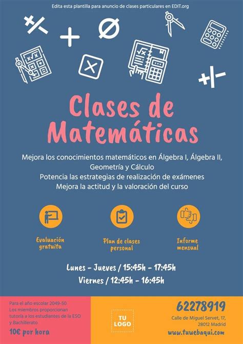 Plantillas Para Carteles De Clases Particulares