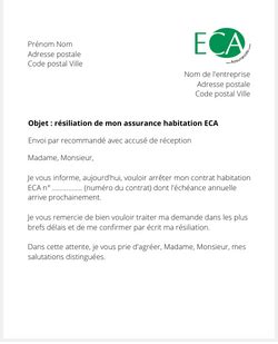 La R Siliation D Un Contrat Logement Eca