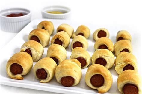 Skinny, Mini, Pigs In a Blanket (2 ingredients) with Weight Watchers Points | Skinny Kitchen