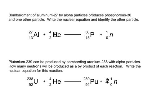 Nuclear Equations