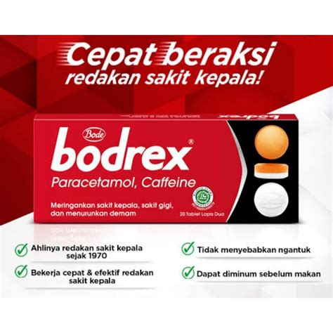 Jual Bodrex Obat Sakit Kepala Tablet Shopee Indonesia