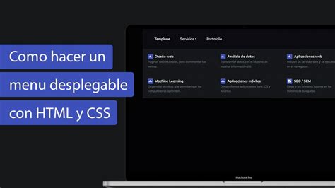 Como Hacer Un Menu Desplegable Con Html Y Css Youtube