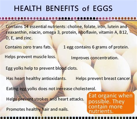 Health Benefits Of Eating Eggs