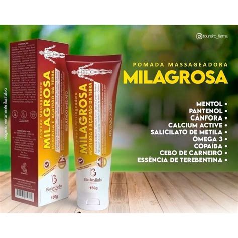 Pomada Massageadora Milagrosa Bio Instinto 150g Shopee Brasil