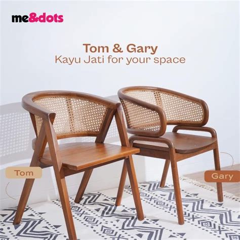 Jual Me Dots Kursi Rotan Cafe Tom Chair Shopee Indonesia