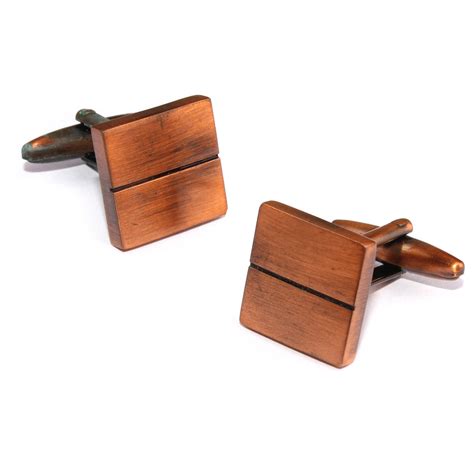 Antique Copper Square Cufflinks | OTAA