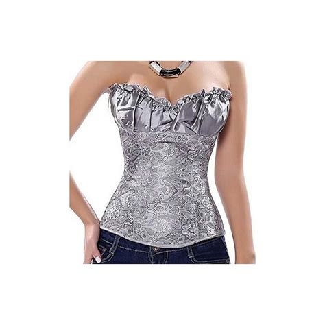 Josamogre Corsetto Bustino Sexy Donna Modellante Burlesque Fiori