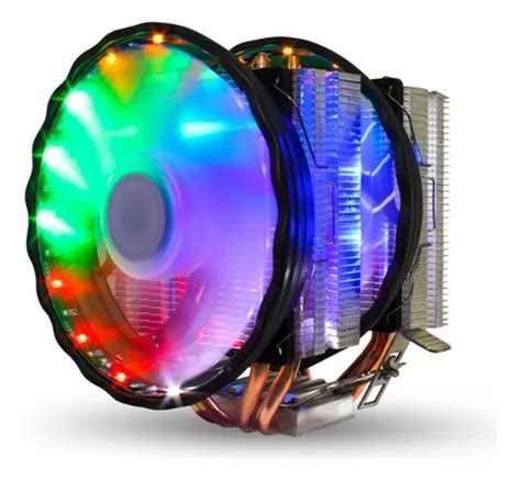 Cooler Para Processador Universal Rgb Fan Duplo Mm Parcelamento