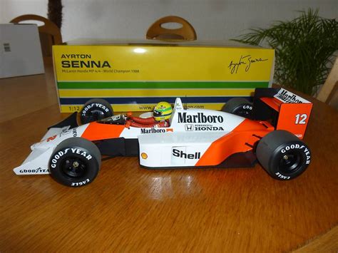 McLaren MP4 4 F1 Ayrton Senna Mit Marlboro Decals 1 12 Im Kanton St