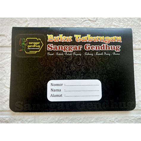 Jual Buku Tabungan Custom Min Order Pcs Shopee Indonesia