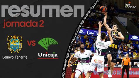 Lenovo Tenerife Unicaja 87 82 RESUMEN Liga Endesa 2021 22 YouTube