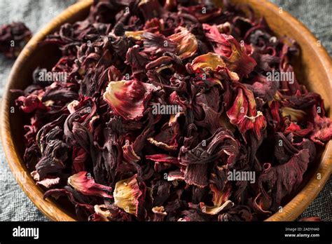 Dry Organic Jamaica Flower Hibiscus For Tea Stock Photo Alamy