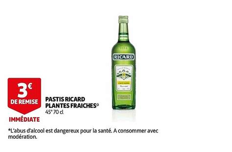 Offre Pastis Ricard Plantes Fra Ches Chez Auchan