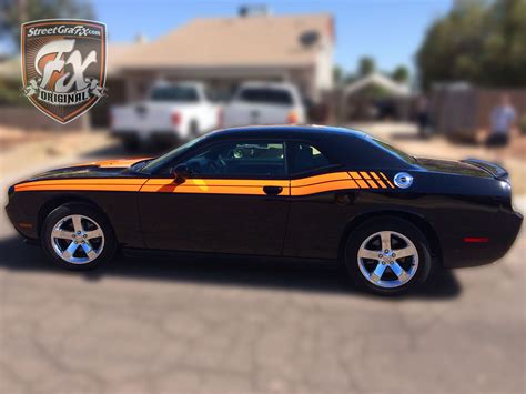 Dodge Challenger Stripes Racing Stripes Rt Graphics Streetgrafx