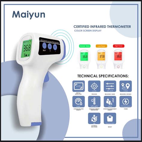 MAIYUN HX YL001 Non Contact InfraRed Thermometer Price In Pakistan At