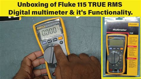 Unboxing Of Fluke True Rms Digital Multimeter It S Functionality