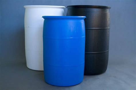 Pvc Round Reconditioned Plastic Drum For Industrial Capacity L