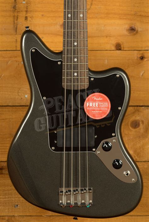 Squier Affinity Series Jaguar Bass H Laurel Charcoal Frost Metallic