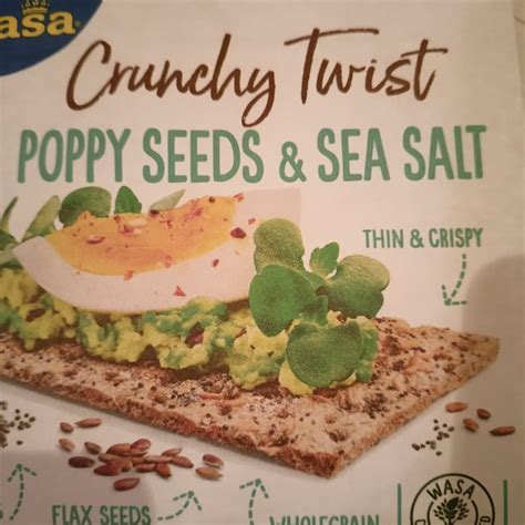 Wasa Crunchy Twist Poppy Seads And Sea Salt Review Abillion