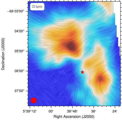 Magnetic Fields Morphology In 30 Doradus For All Three Bands From Top