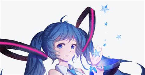 初音ミク Blue Star 冷蝉のイラスト Pixiv