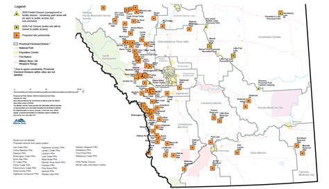 Alberta Provincial Parks Map