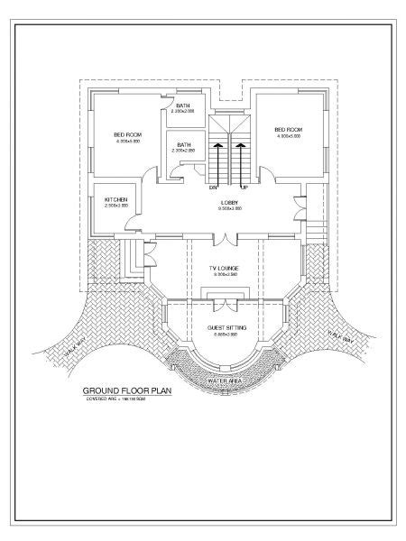 UK Private Villa House Design Type 2 Ground Floor Plan Dwg Thousands