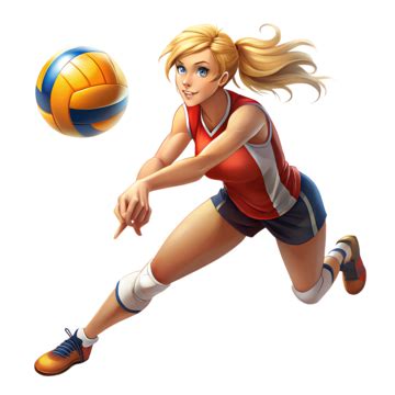 Female Volleyball Player Clipart Hd Png Woman Volleyball Player