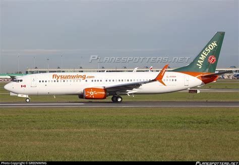 C FPRP Sunwing Airlines Boeing 737 8FH WL Photo By GREENWING ID