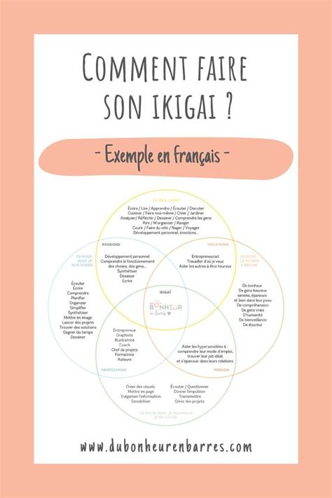 Ikigai En Fran Ais Exemple Coaching Developpement Personnel