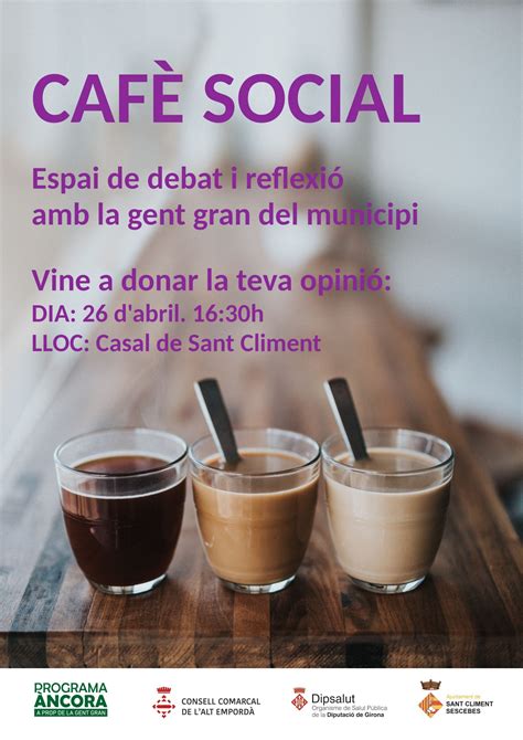 Cafè social Web oficial de l Ajuntament Sant Climent Sescebes