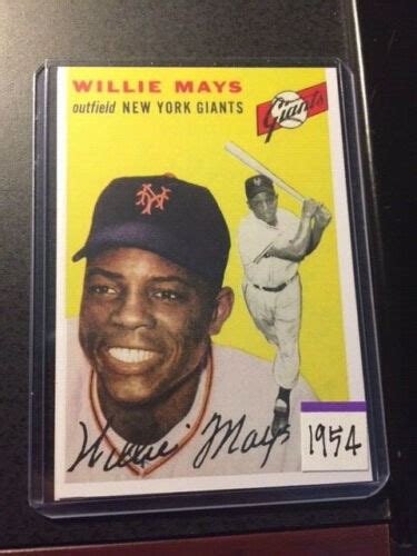 Willie Mays Reprint Baseball Cards Thru Ebay