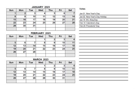 Quarterly Template Calendarholidays Org