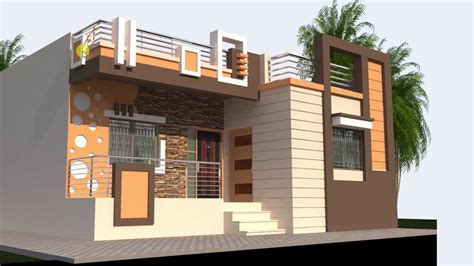 Exterior Single Floor Low Budget Normal House Front Elevation Designs